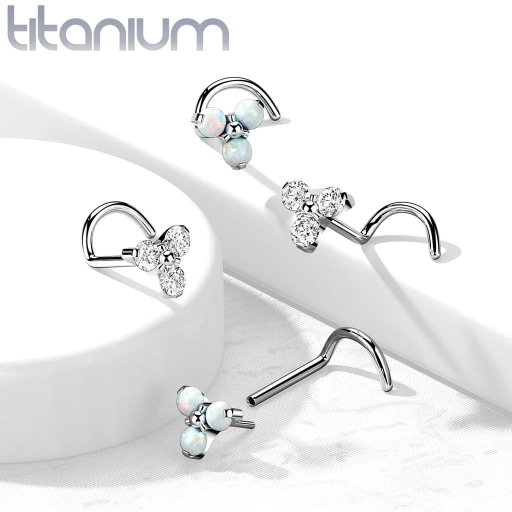 S4U PUSH IN piercing do nosu TITAN, 0,8 x 6 mm - TIT1178 - náhled 2