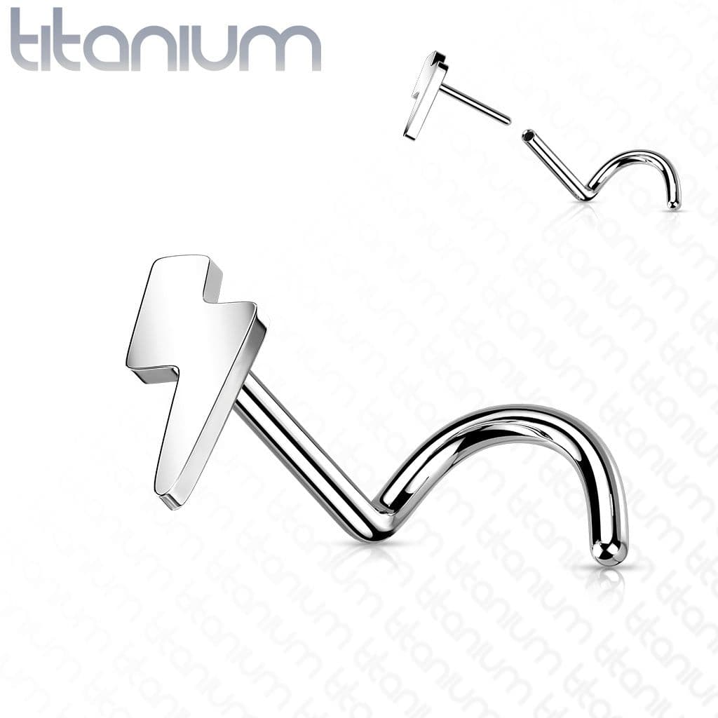 S4U PUSH IN piercing do nosu TITAN, 0,8 x 6 mm - TIT1181 - náhled 1