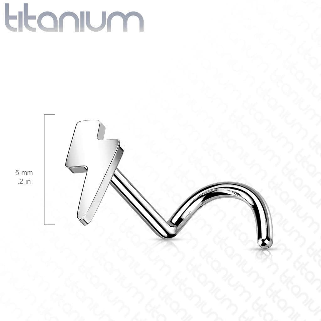 S4U PUSH IN piercing do nosu TITAN, 0,8 x 6 mm - TIT1181 - náhled 2
