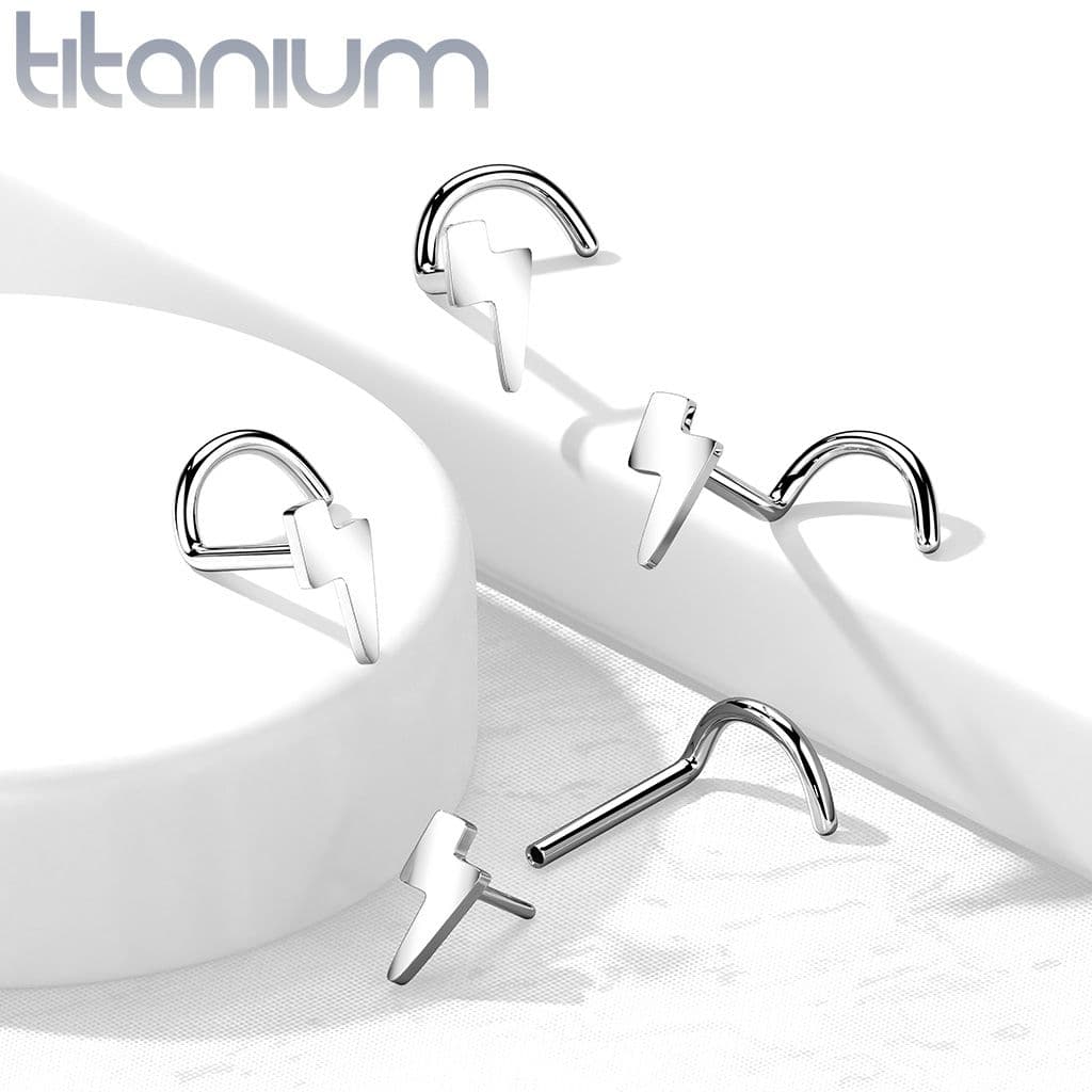S4U PUSH IN piercing do nosu TITAN, 0,8 x 6 mm - TIT1181 - náhled 3