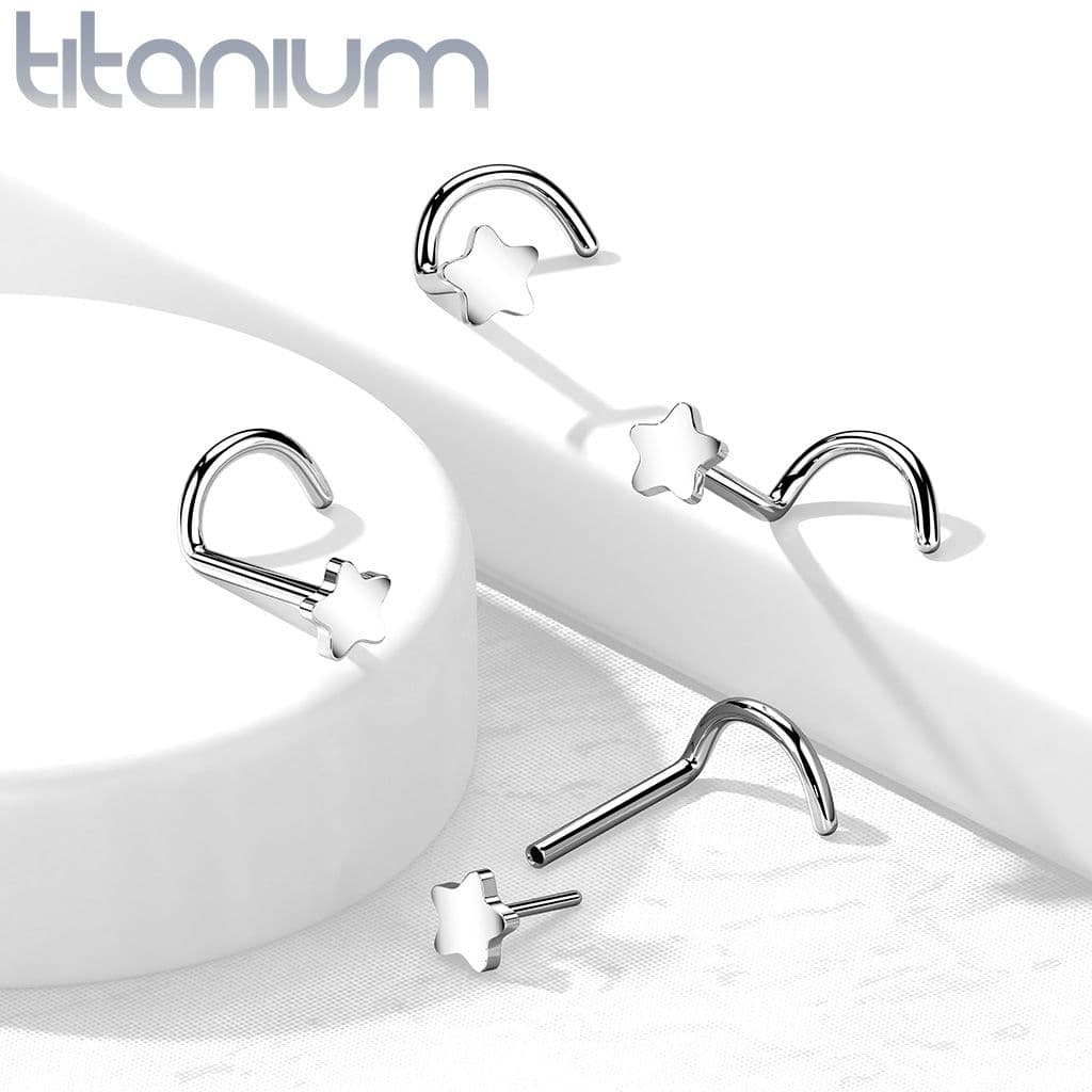 S4U PUSH IN piercing do nosu TITAN, 0,8 x 6 mm - TIT1184 - náhled 3