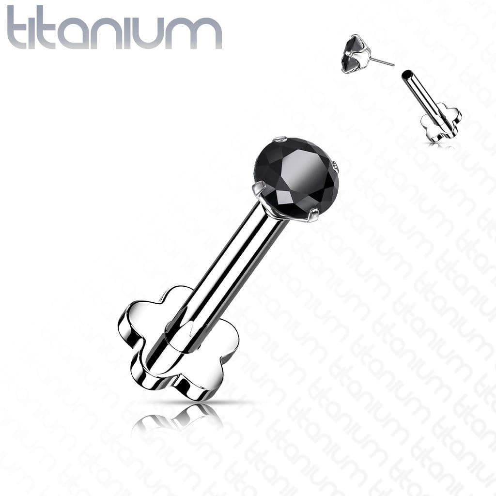 PUSH IN piercing do brady / ucha TITAN 1,2 x 8 mm (duhová) - TIT1170-AB - náhled 4