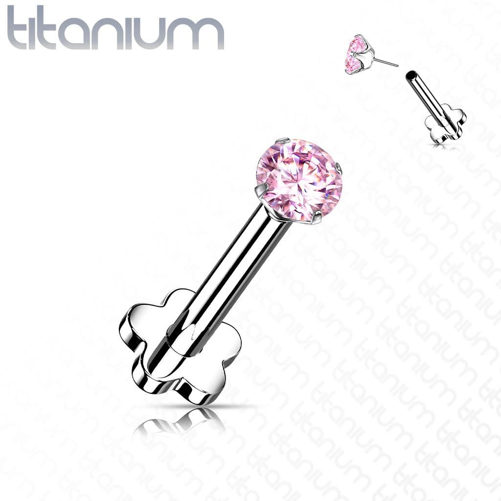 PUSH IN piercing do brady / ucha TITAN 1,2 x 8 mm (duhová) - TIT1170-AB - náhled 5