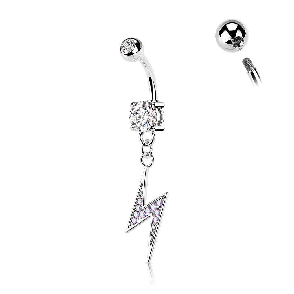 Piercing do pupíku - blesk - WP0056-ST