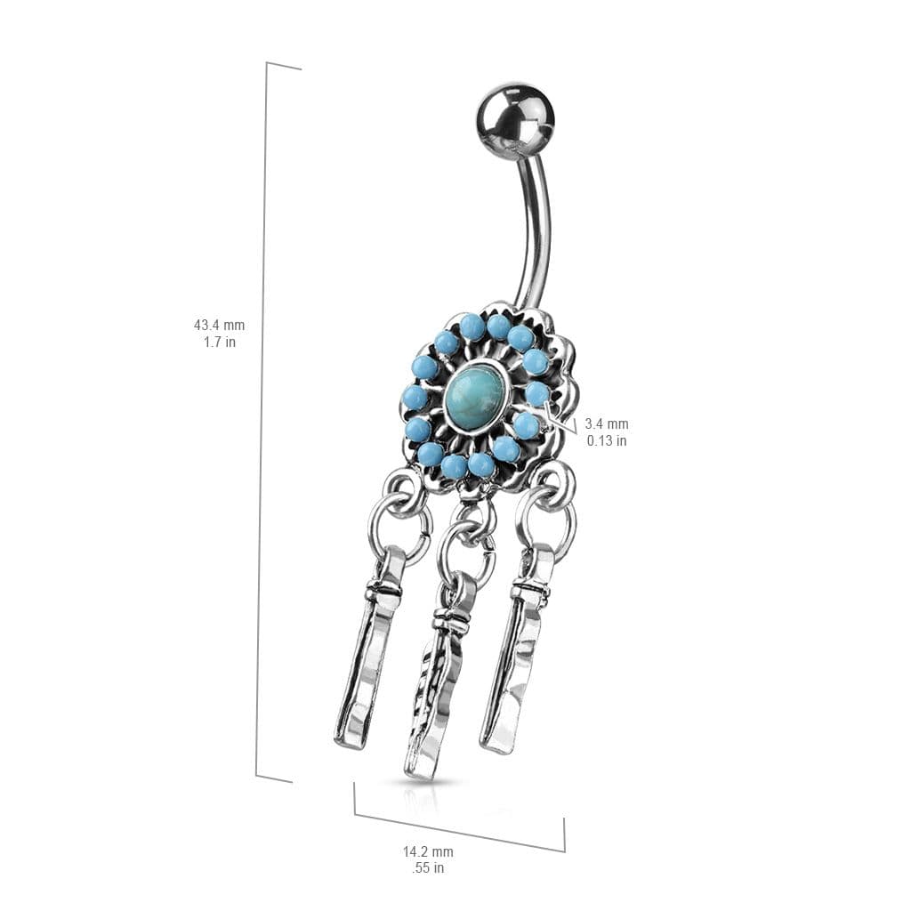 Piercing do pupíku lapač snů - náhled 3