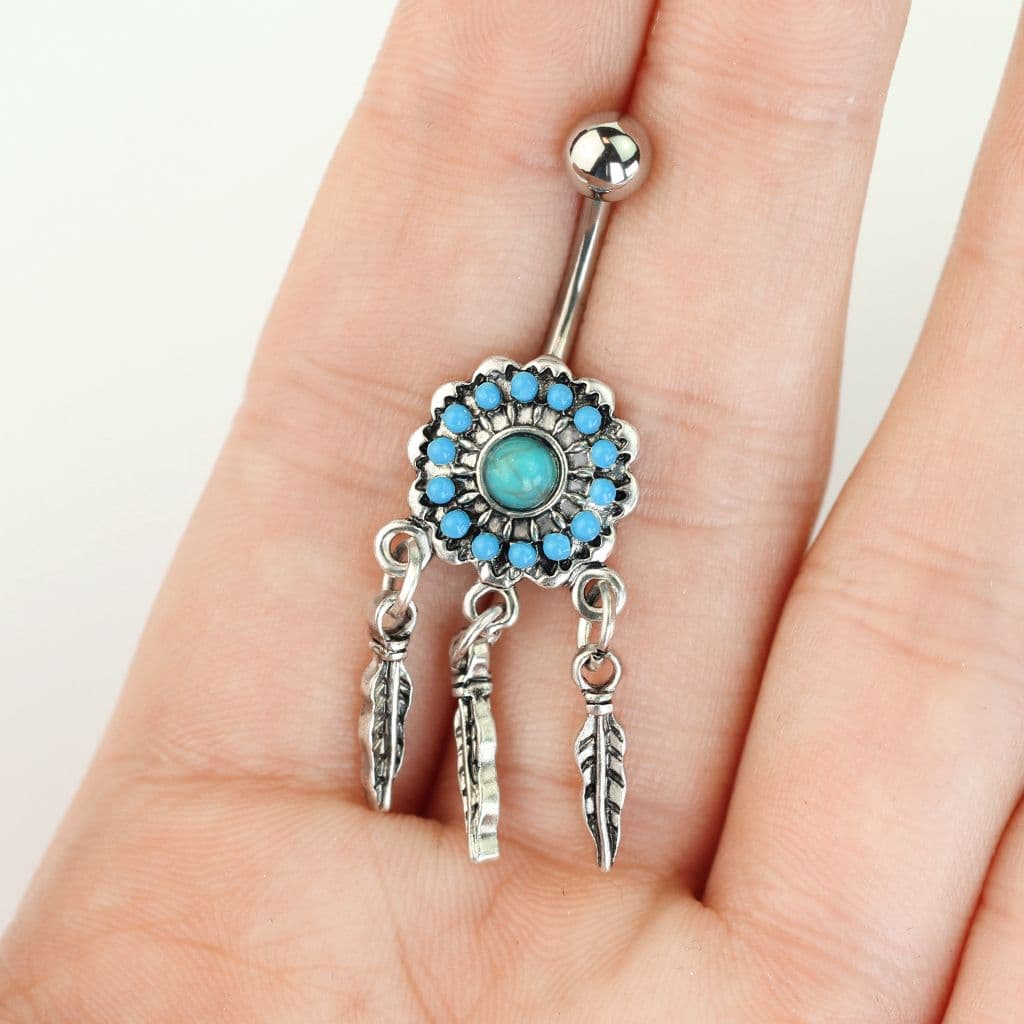 Piercing do pupíku lapač snů - náhled 4