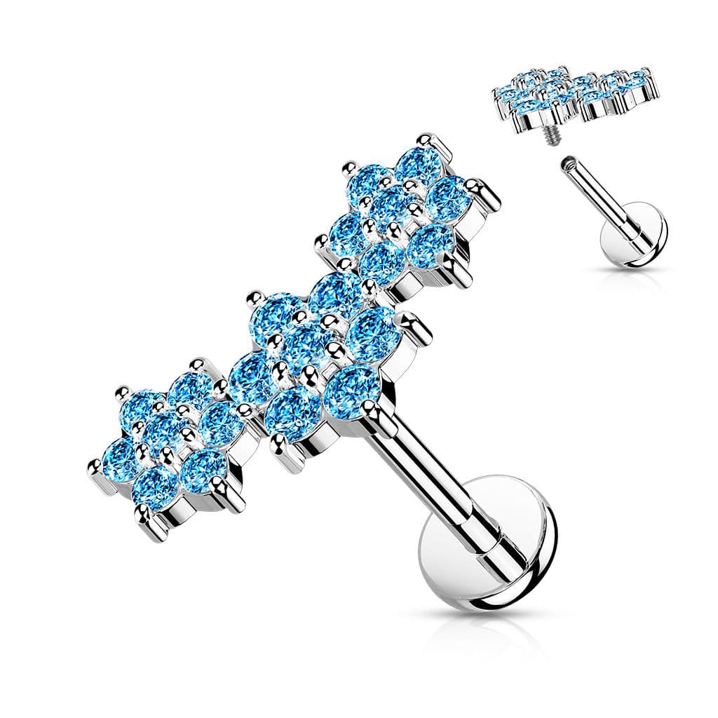 Piercing do brady s kytičkami 1,2 x 6 mm - LB1102Q-1206