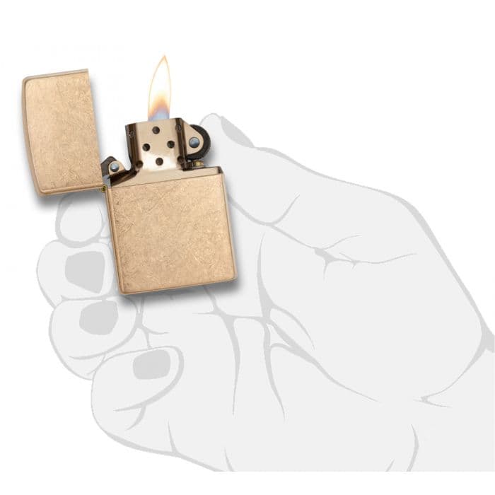 ZIPPO ZIPPO zapalovač ARMOR TUMBLED BRASS - 24180 - náhled 3