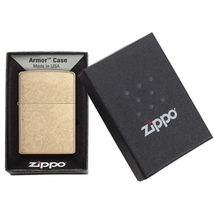 ZIPPO ZIPPO zapalovač ARMOR TUMBLED BRASS - 24180 - náhled 4