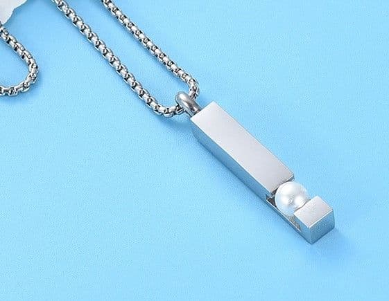 Náhrdelník - pamětní přívěsek, pietní přívěsek, přívěsek na popel hranol - náhled 4