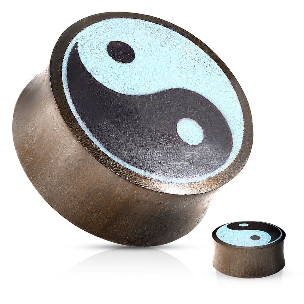 Sono wood plug do ucha jing-jang (8 mm) - PL01276-08 - náhled 1