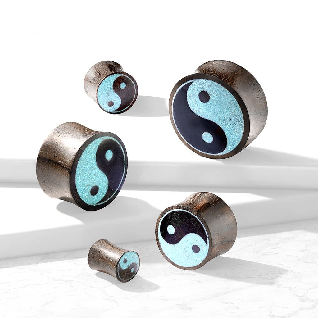 Sono wood plug do ucha jing-jang (8 mm) - PL01276-08 - náhled 2