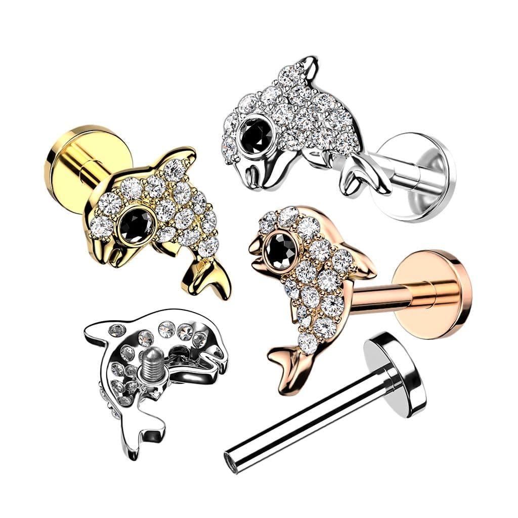 S4U Piercing do brady delfín (1,2 x 6 mm) - LB1115ST-1206 - náhled 2
