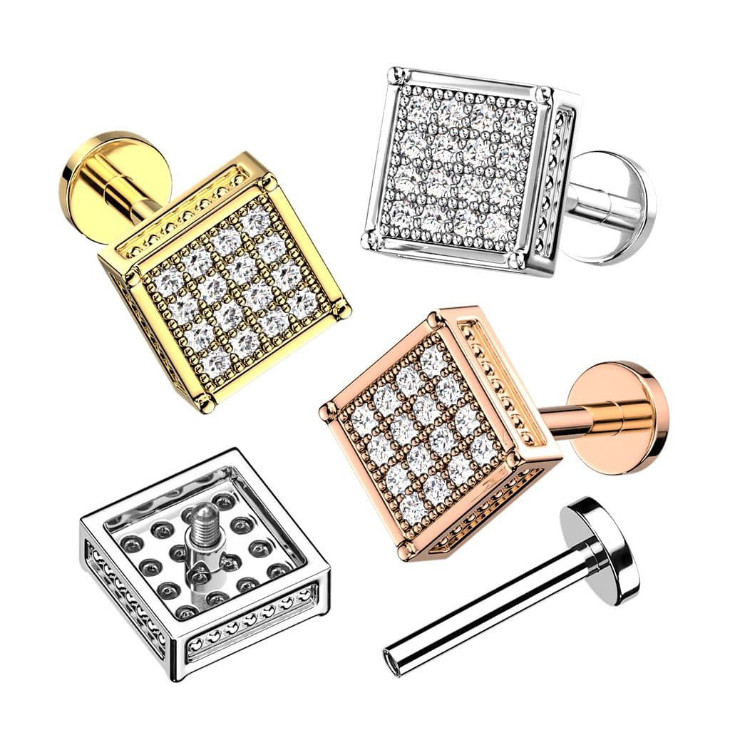 S4U Piercing do brady se zirkony (1,2 x 6 mm) - LB1116ST-1206 - náhled 2