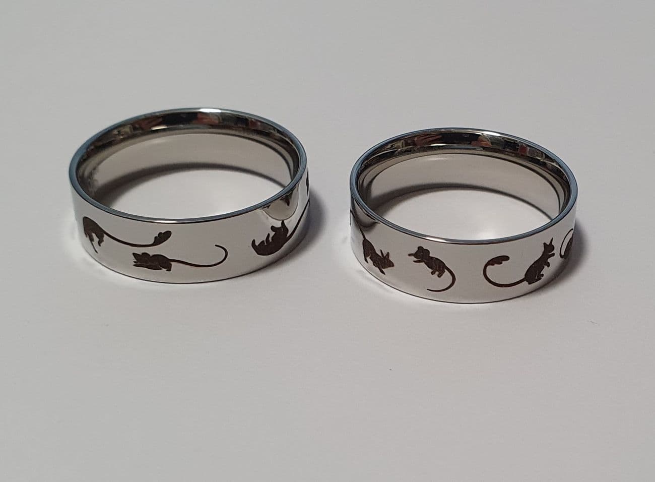 NUBIS NSS3004 Snubní prsteny chirurgická ocel 6mm - pár - NSS3004-6 - náhled 4
