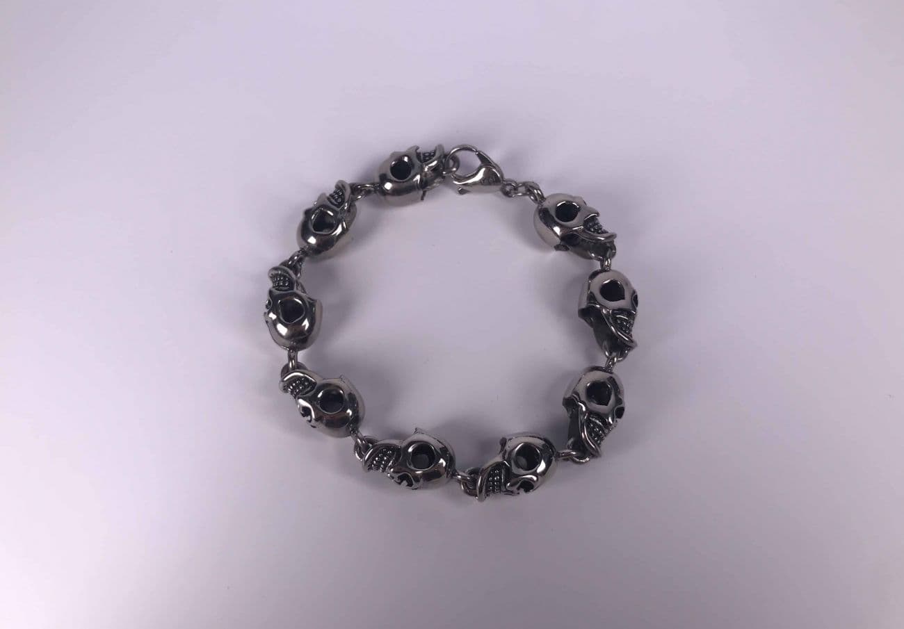 Náramek chirurgická ocel lebky M170083B - náhled 3