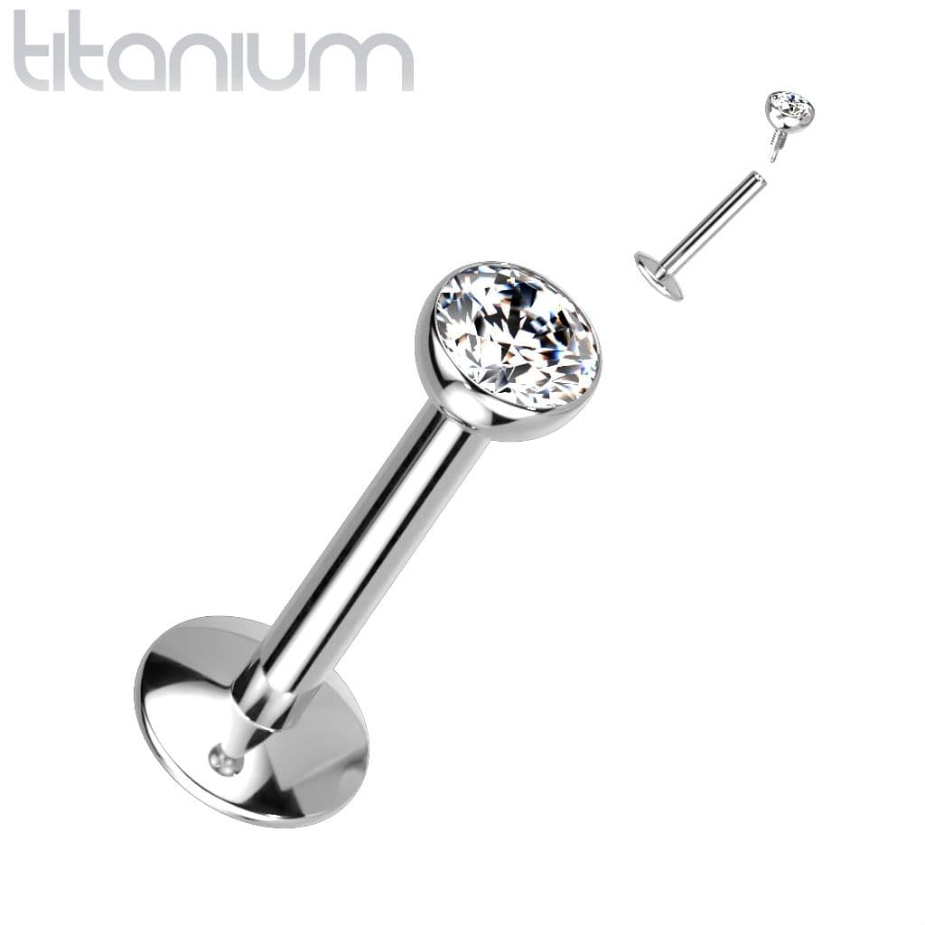 Piercing do brady titan (1,2 x 10 mm, kamínek 2 mm) - TIT1216-121002