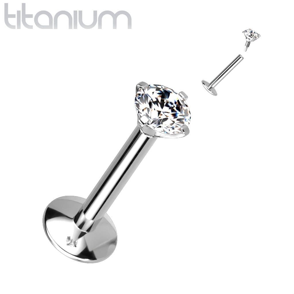 S4U Piercing do brady titan (1,2 x 10 mm, kamínek 2 mm) - TIT1217-121002