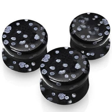 Plug do ucha z obsidiánu (3 mm) - PL01010-03 - náhled 4