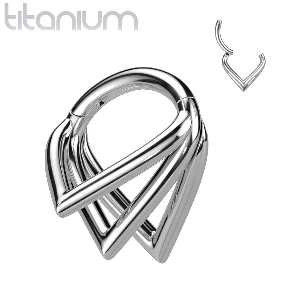 Segment kruh - helix / cartilage / tragus piercing TITAN (1,2 x 10 mm) - TIT1226-1210