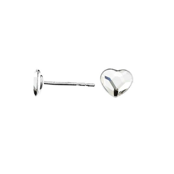 NUBIS Stříbrné náušnice se srdcem Crystals from Swarovski Crystal - NB-0203-CR - náhled 1