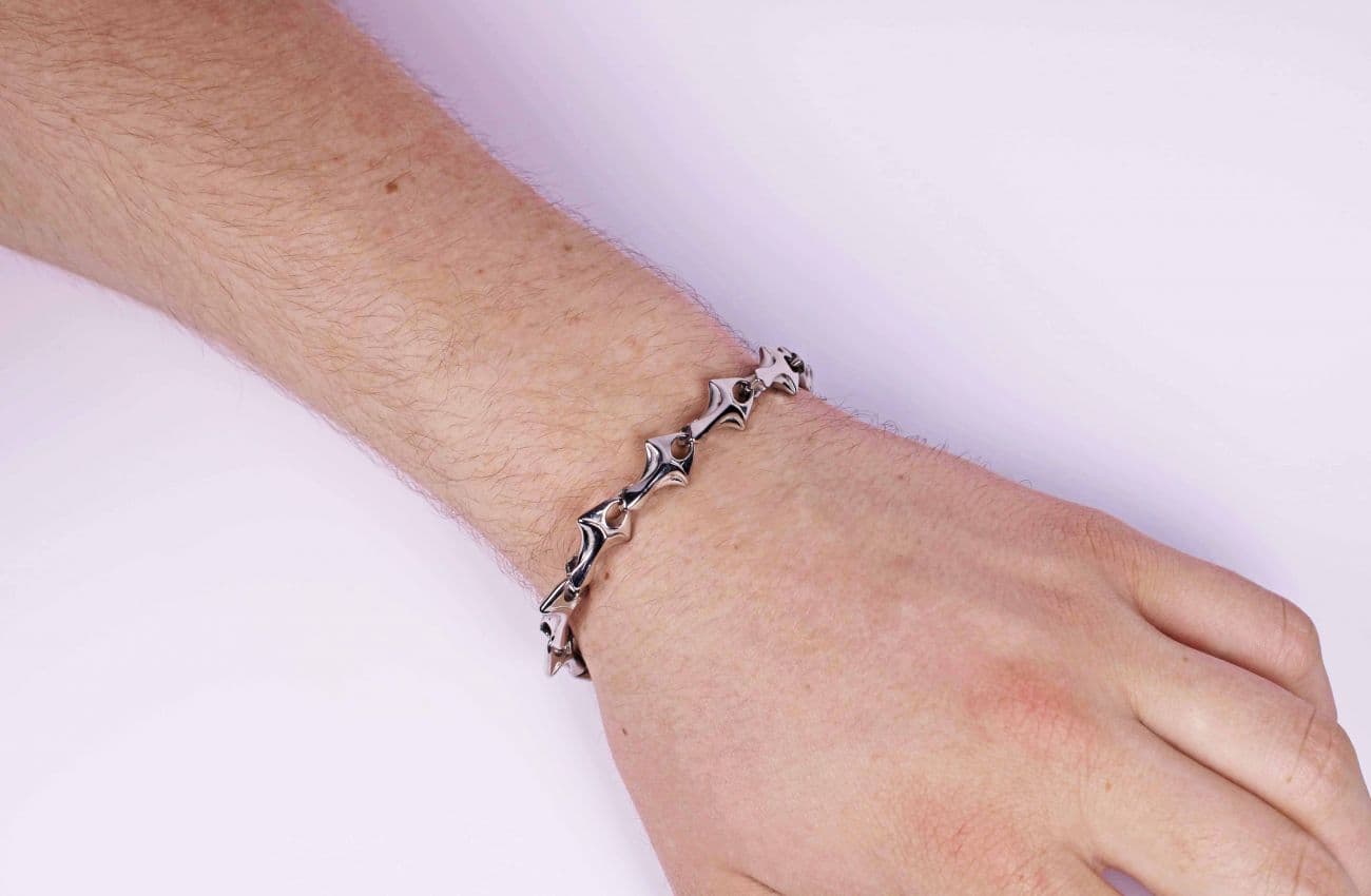 Unisex punk náramek chirurgická ocel - náhled 3