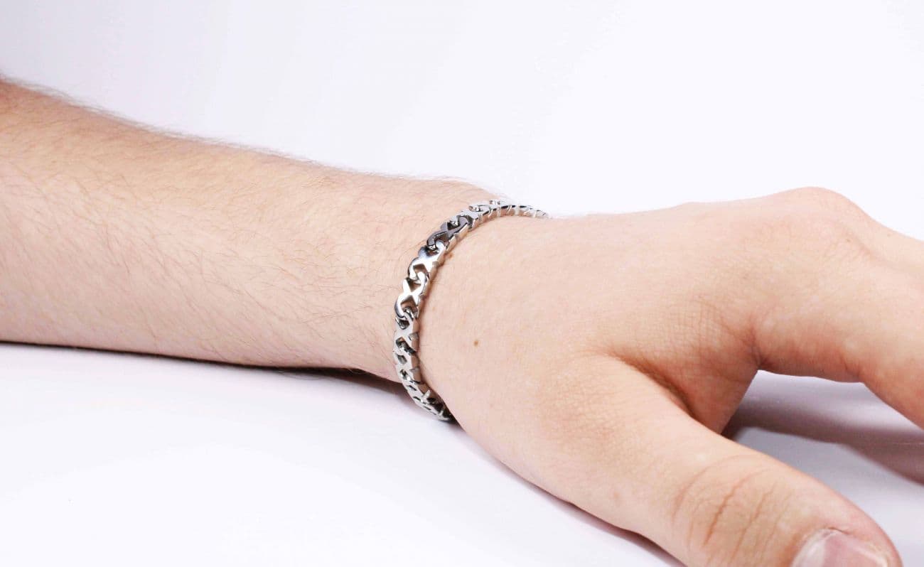Unisex náramek chirurgická ocel se vzorem nekonečna - náhled 3