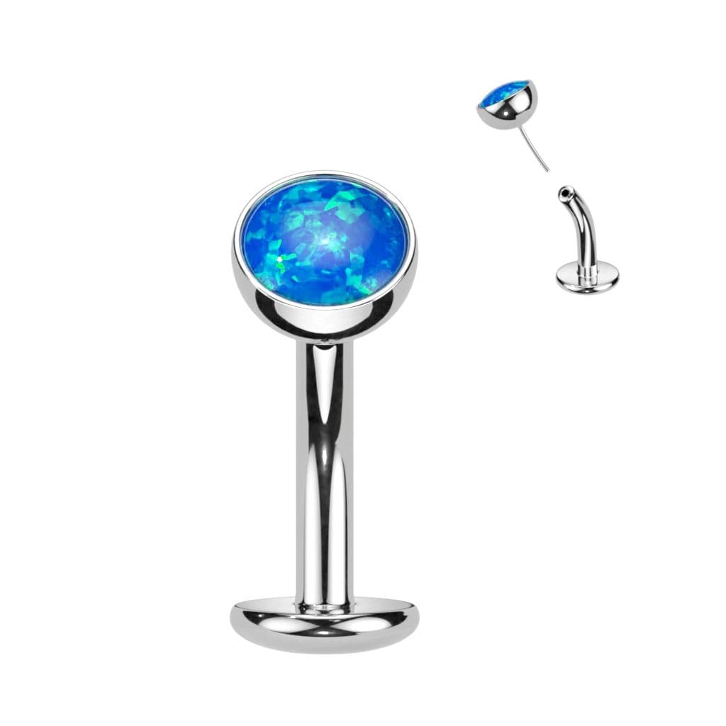 Obrácený PUSH IN piercing do pupíku TITAN (fialová) - TIT1232-OP38 - náhled 3