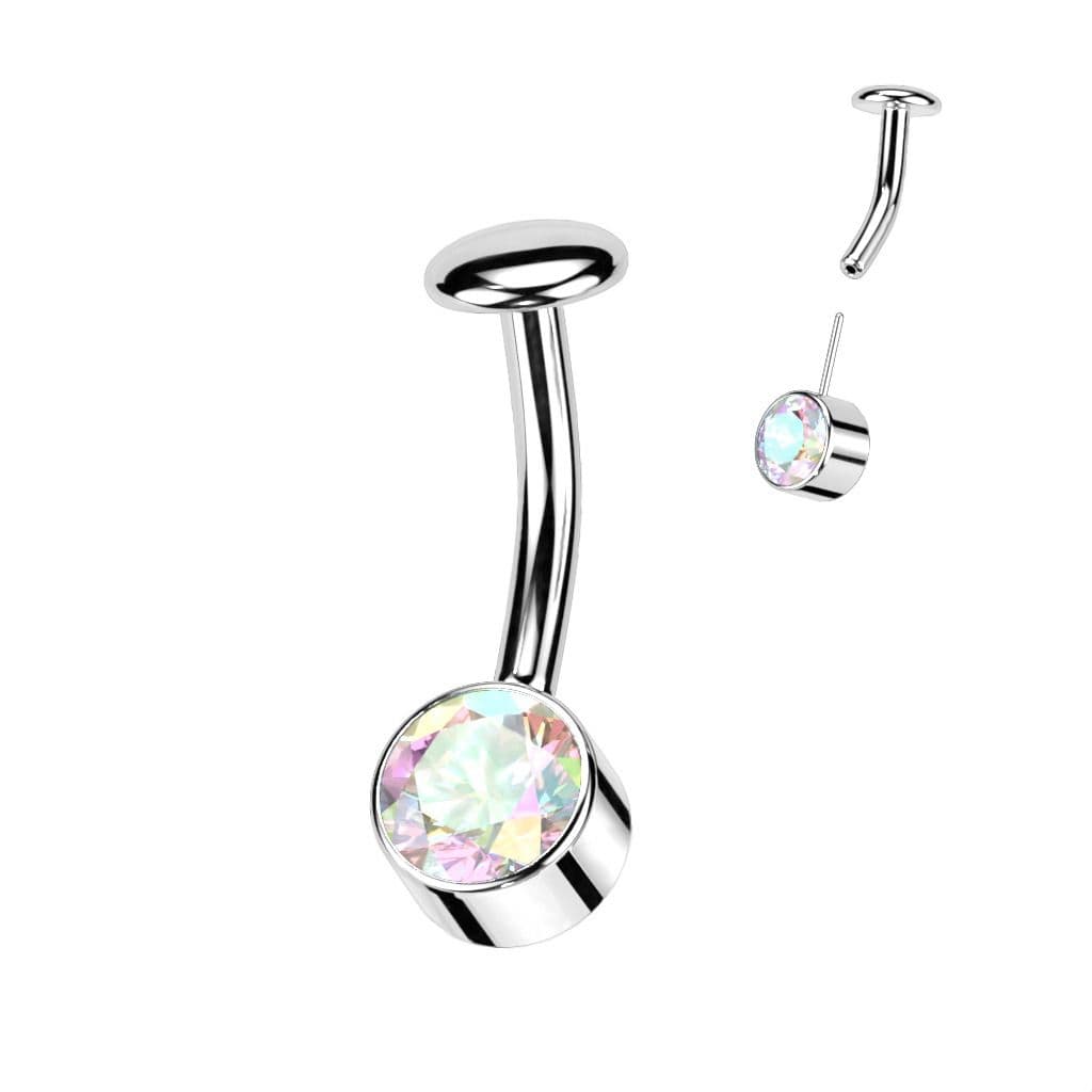 PUSH IN piercingu do pupíku TITAN (duhová) - TIT1229-AB - náhled 1