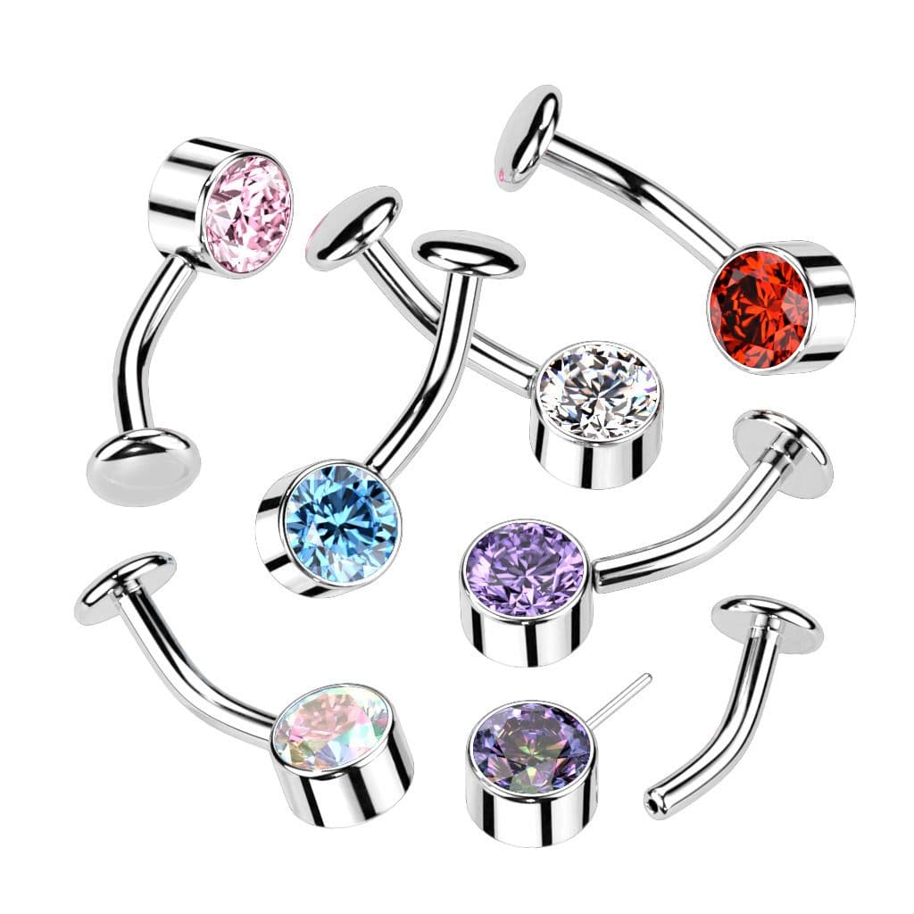 PUSH IN piercingu do pupíku TITAN (duhová) - TIT1229-AB - náhled 2