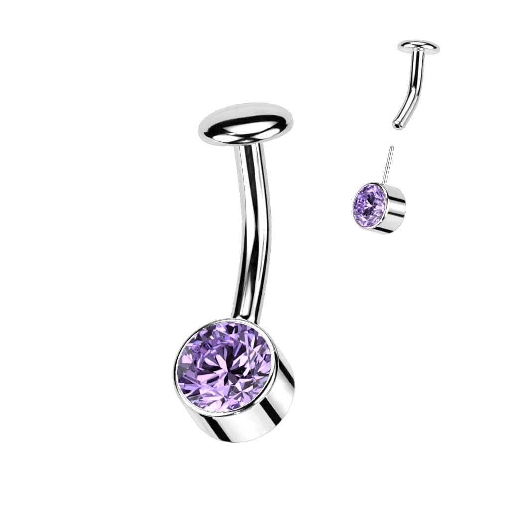 PUSH IN piercingu do pupíku TITAN (duhová) - TIT1229-AB - náhled 3