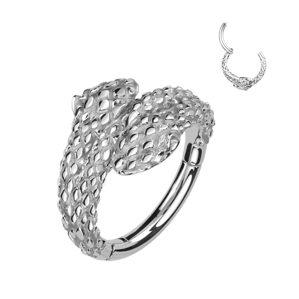 Ocelový kruh - helix / cartilage piercing had (1,2 x 10 mm) - SG112ST-1210