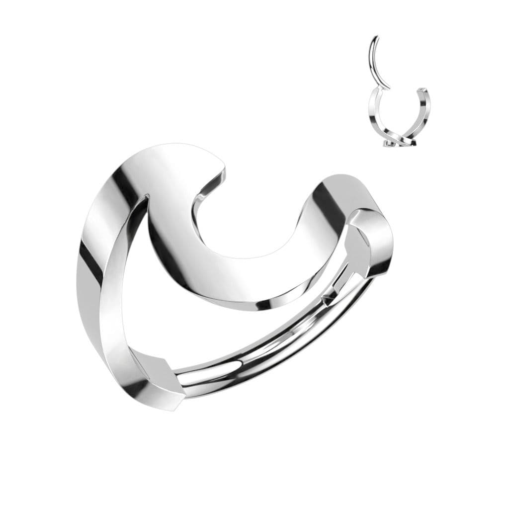 Ocelový kruh - helix / cartilage piercing (1,2 x 10 mm) - SG111ST-1210