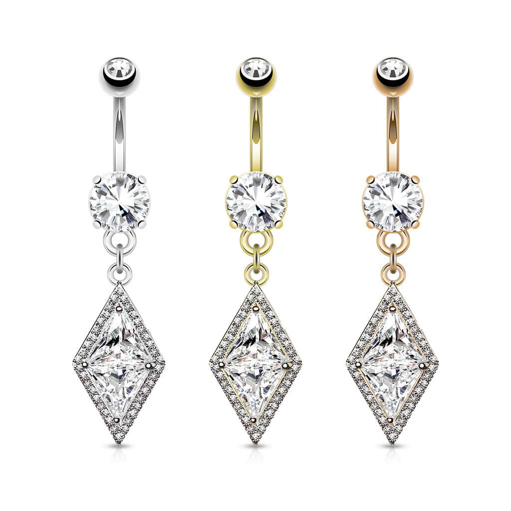 Luxusní piercing do pupíku HWN19304 - náhled 3