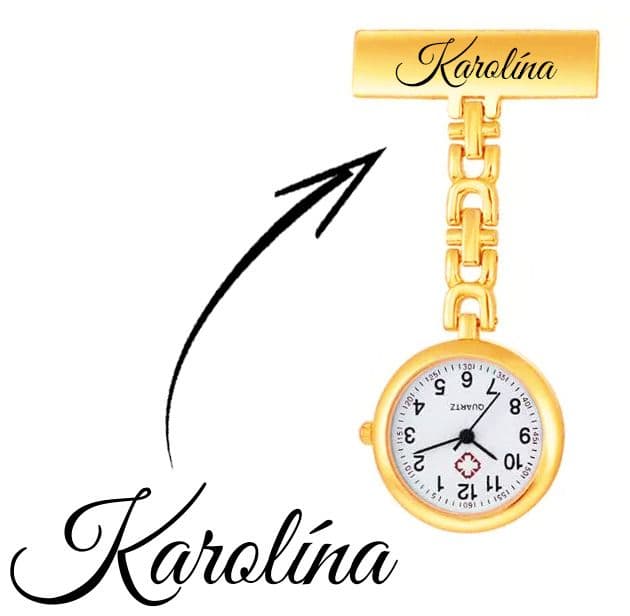 S4U Zlacené připínací hodinky pro zdravotníky - KH2015-GD - náhled 4