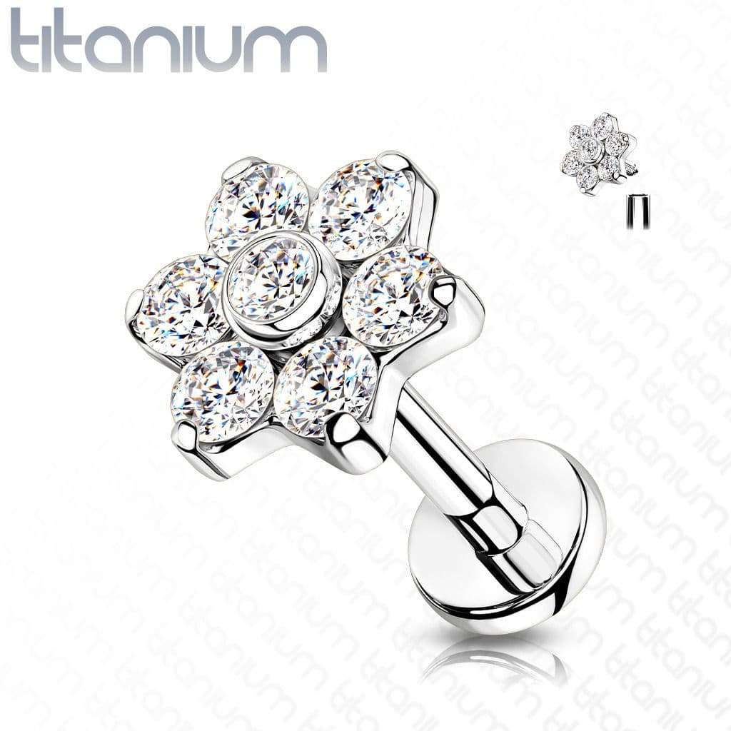 Piercing do brady / ucha TITAN (1,2 x 6 mm) - TIT1137-1206 - náhled 1