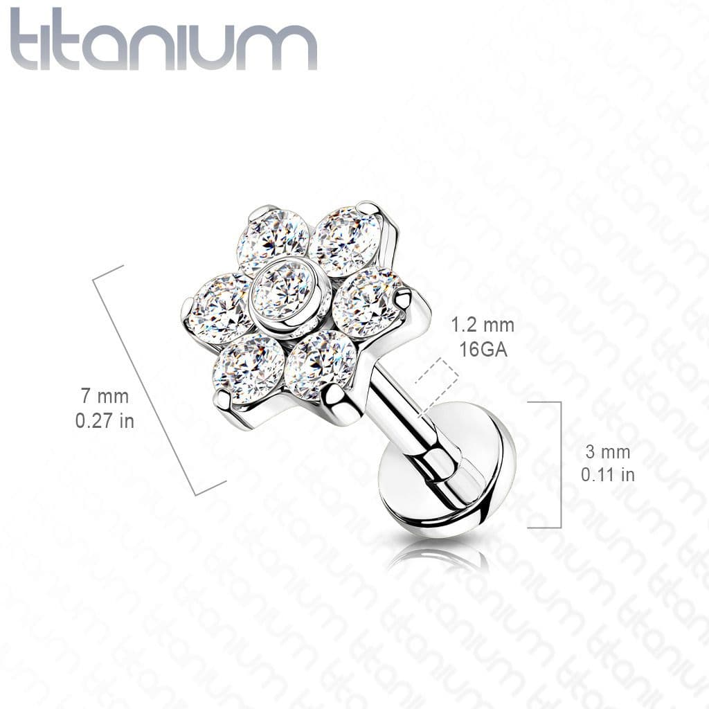 Piercing do brady / ucha TITAN (1,2 x 6 mm) - TIT1137-1206 - náhled 2