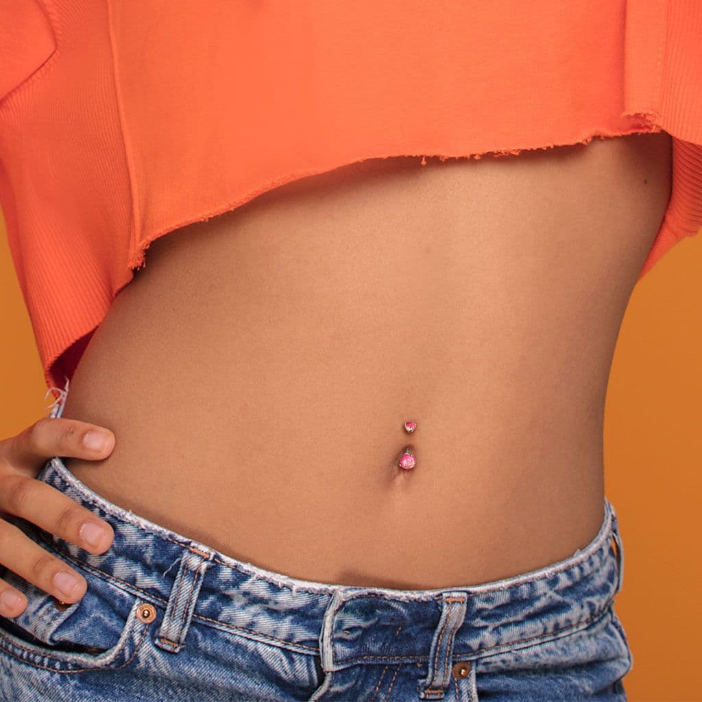 Piercing do pupíku - TITAN (růžová) - TIT1145-OP22 - náhled 5