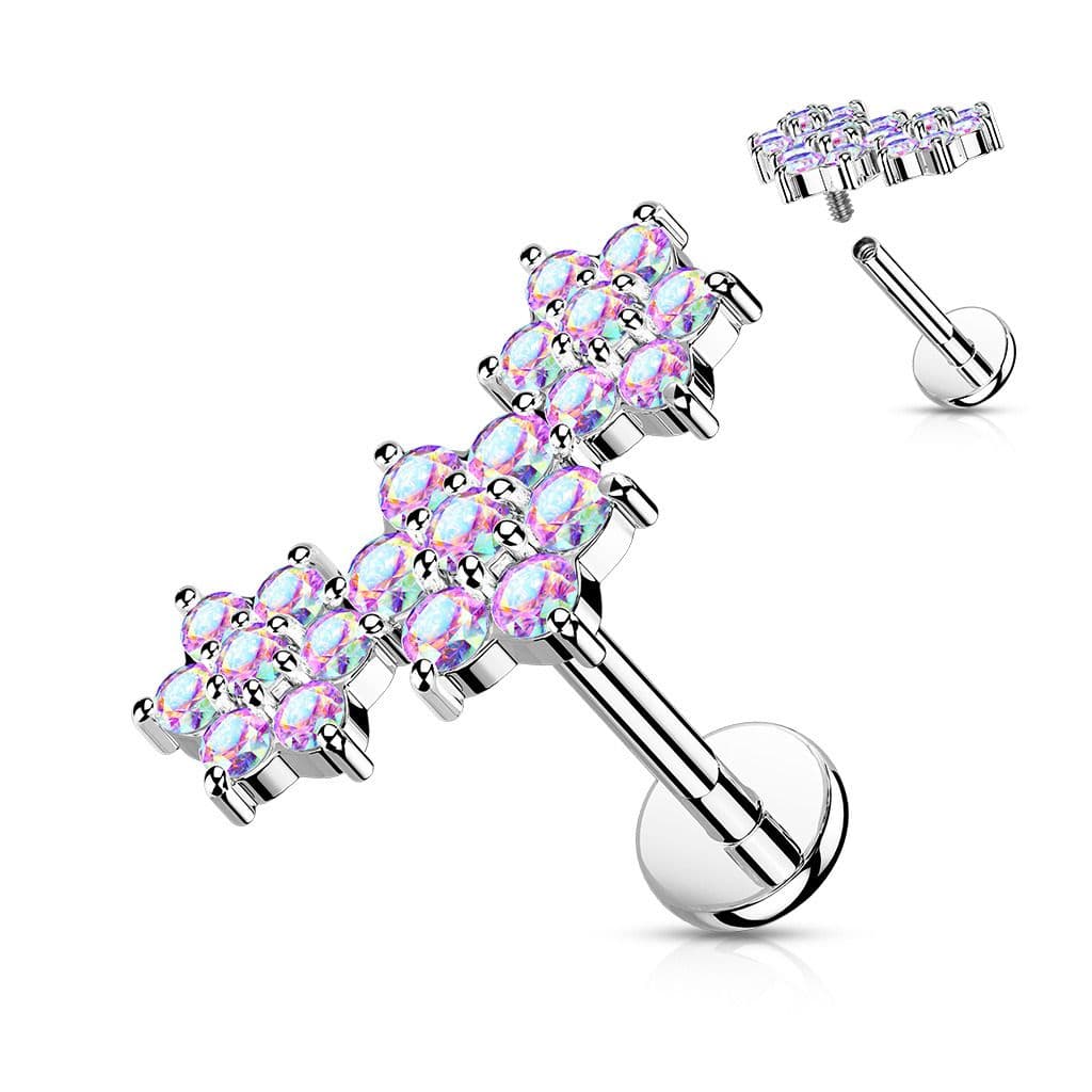 Piercing do brady s kytičkami 1,2 x 8 mm - LB1102AB-1208