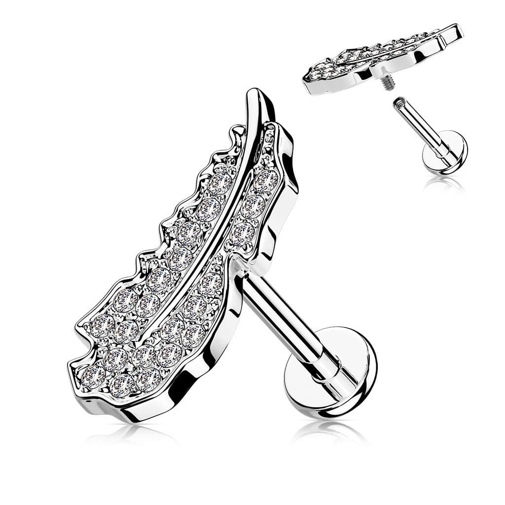 S4U Piercing do brady - peříčko (1,2 x 6 mm) - LB1107ST-1206 - náhled 1