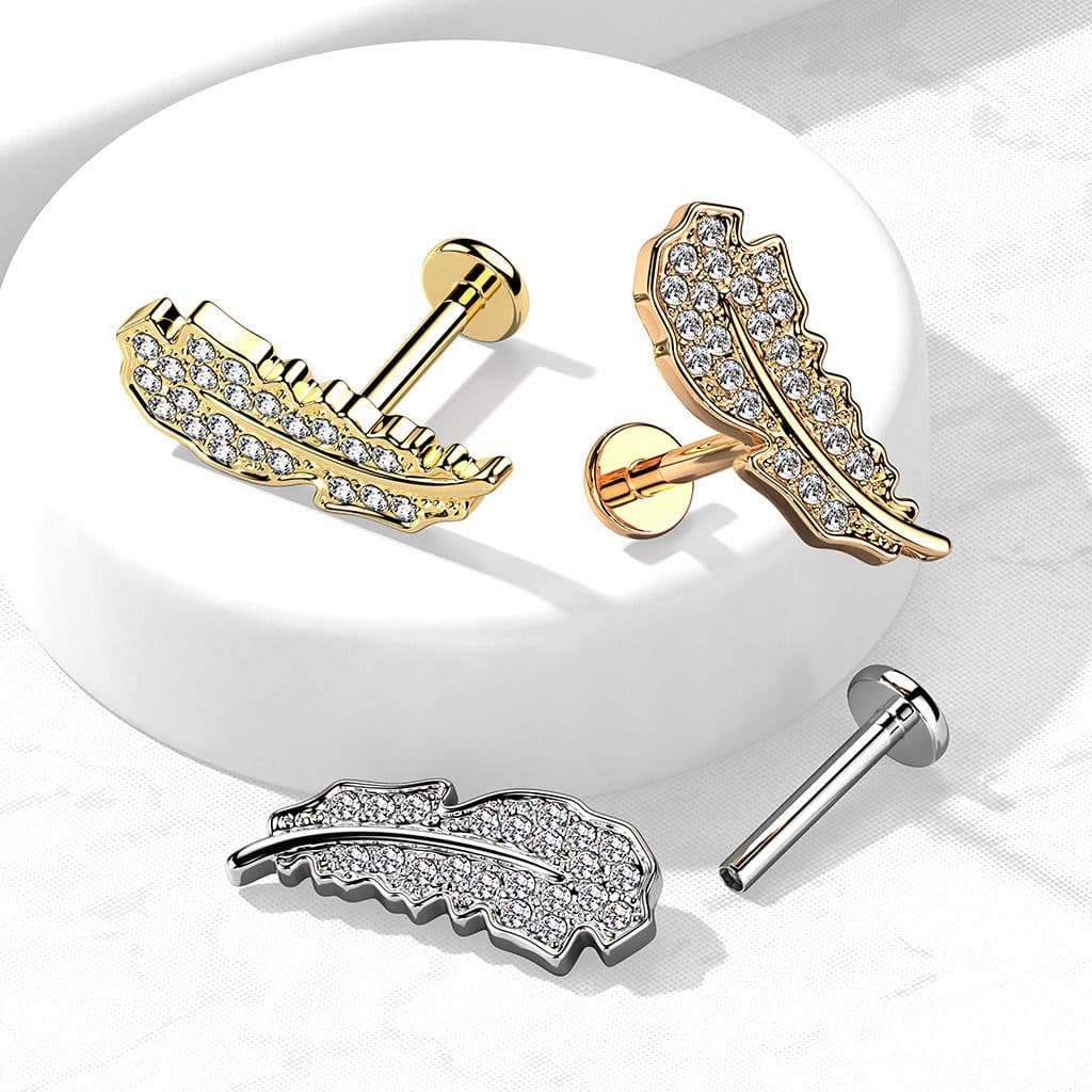 S4U Piercing do brady - peříčko (1,2 x 6 mm) - LB1107ST-1206 - náhled 2