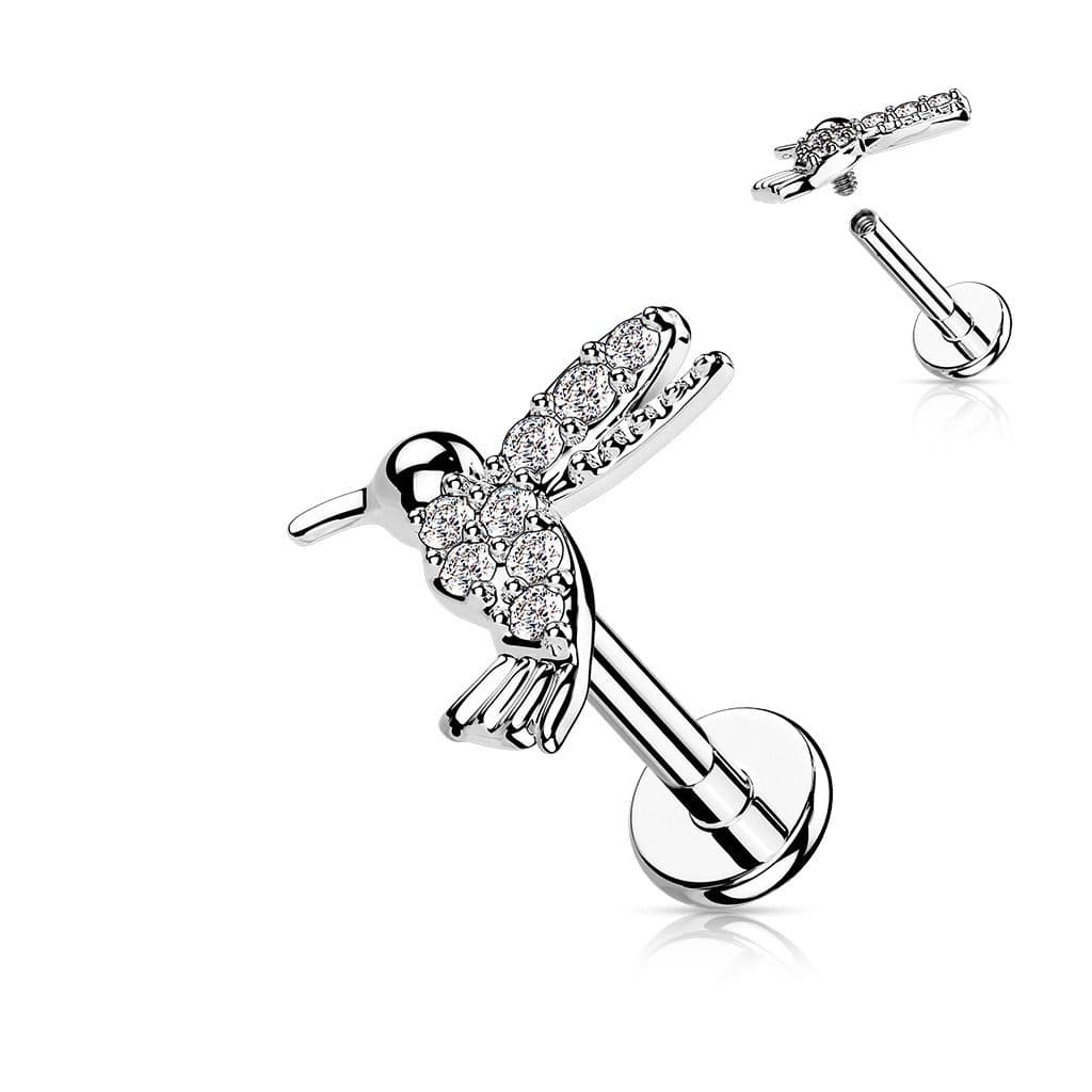 Piercing do brady - kolibřík (1,2 x 6 mm) - LB1105ST-1206 - náhled 1
