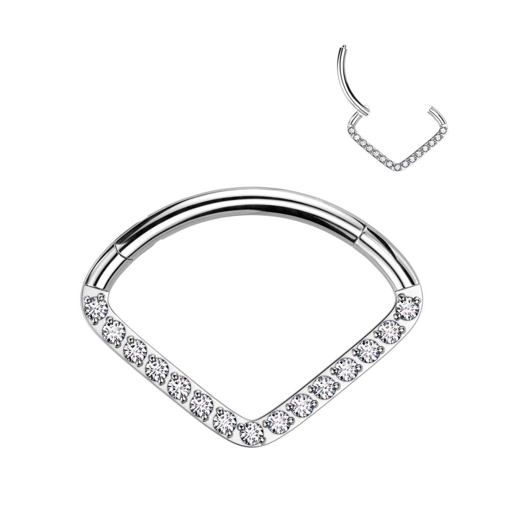 Piercing septum / helix / cartilage TITAN 1,2 x 8 mm - TIT1259-1208 - náhled 1