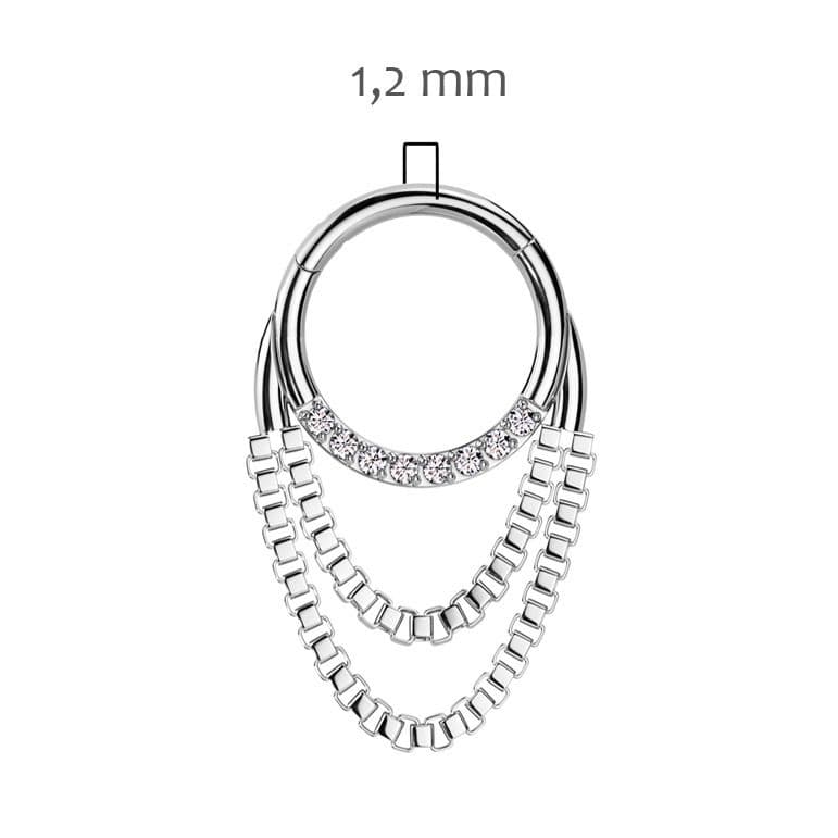 Piercing septum / helix / cartilage (1,2 x 10 mm) - NS0062-1210 - náhled 3