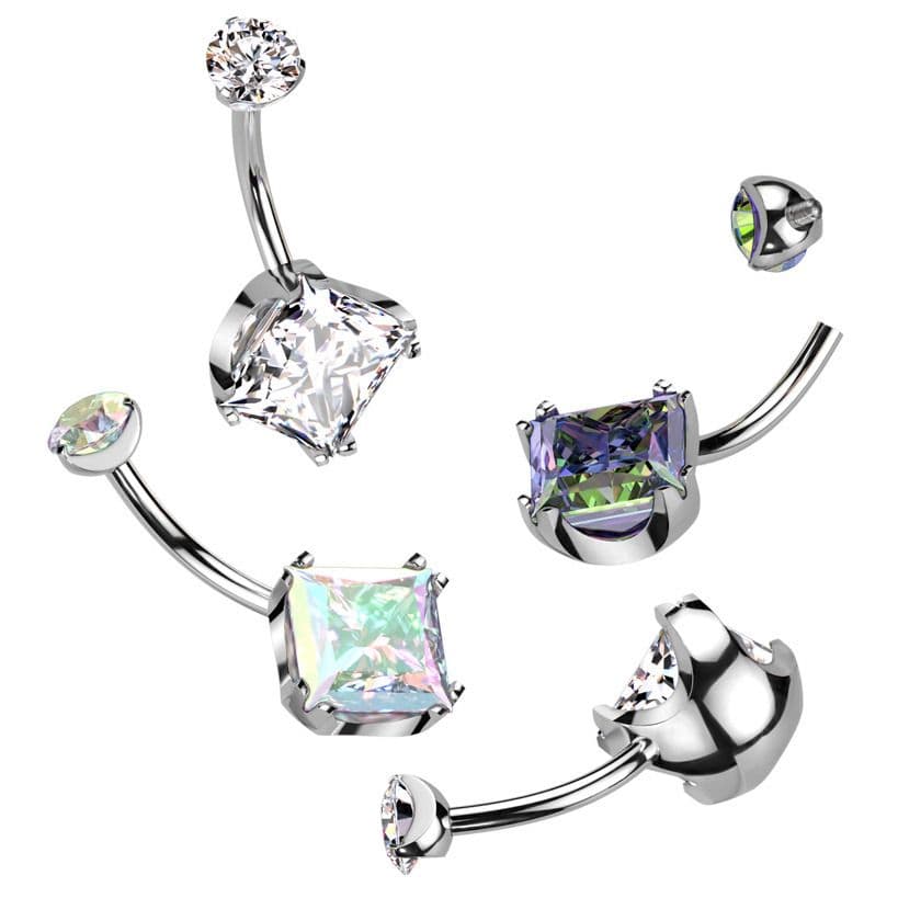 Piercing do pupíku - TITAN (duhová) - TIT1264-AB - náhled 3