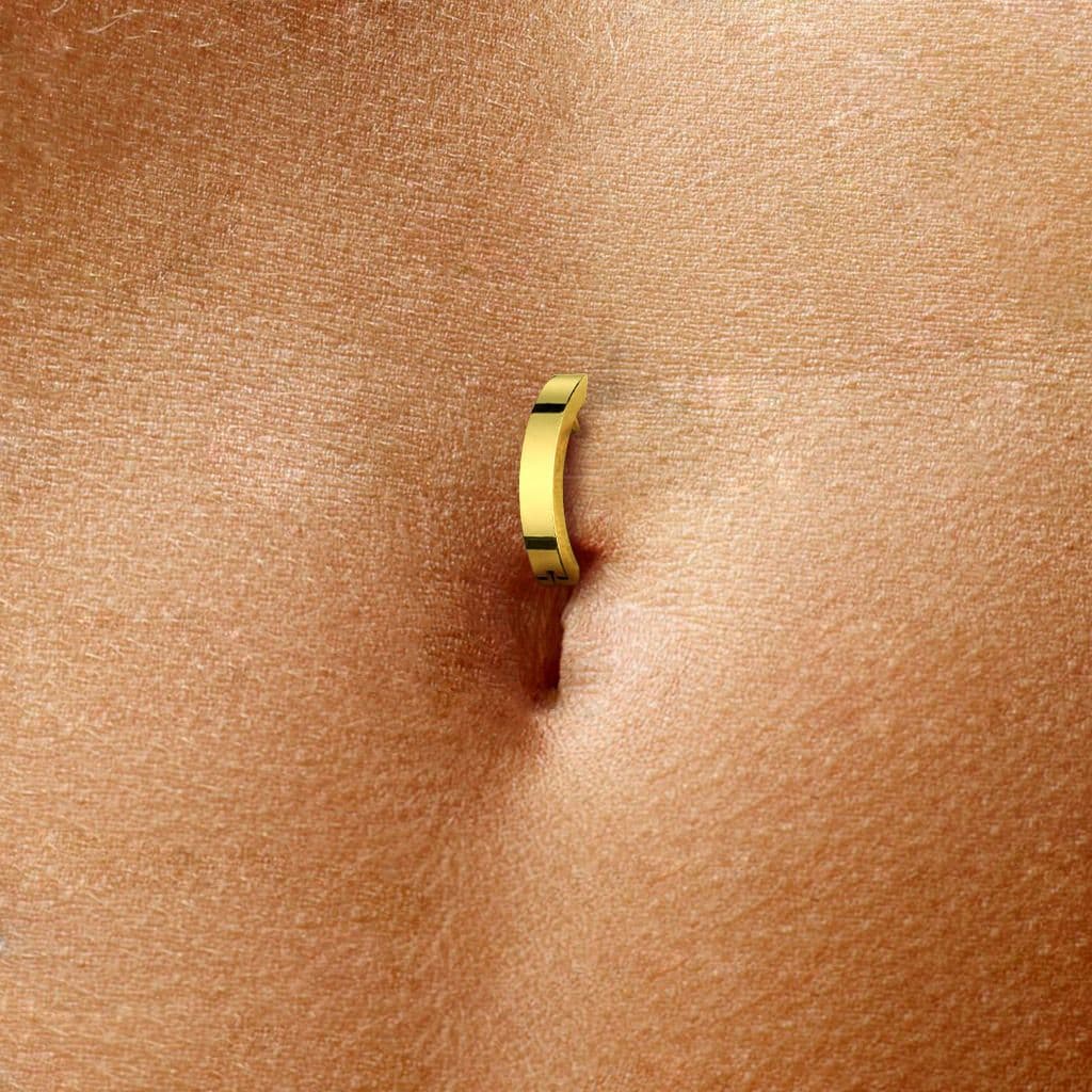 Piercing do pupíku 1,6 x 10 mm - BS01057GD-1610 - náhled 3