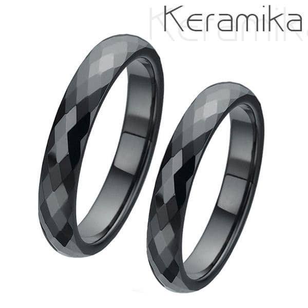 NUBIS KM1002 Keramické snubní prsteny šíře 4mm - pár - KM1002-4 - náhled 1
