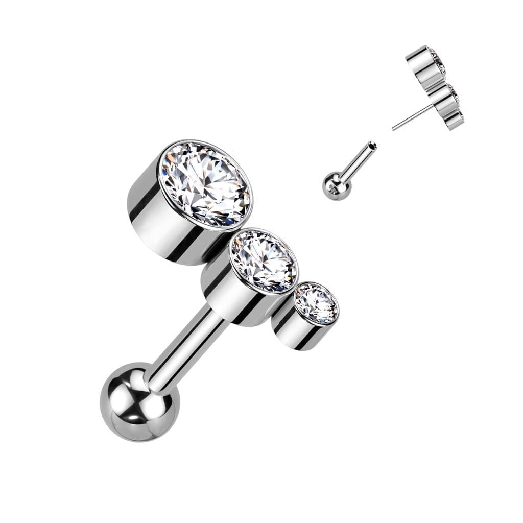 PUSH IN cartilage piercing do ucha TITAN - TIT1271-C - náhled 1