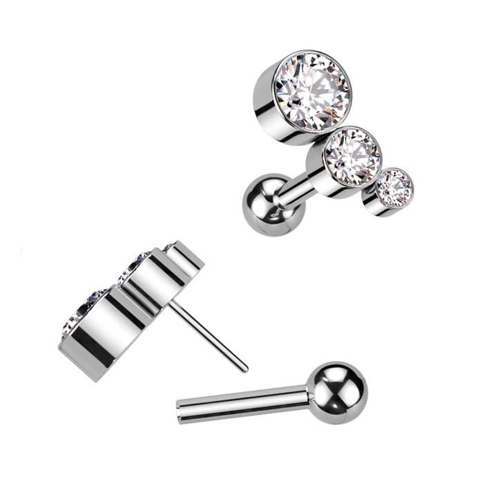 PUSH IN cartilage piercing do ucha TITAN - TIT1271-C - náhled 2