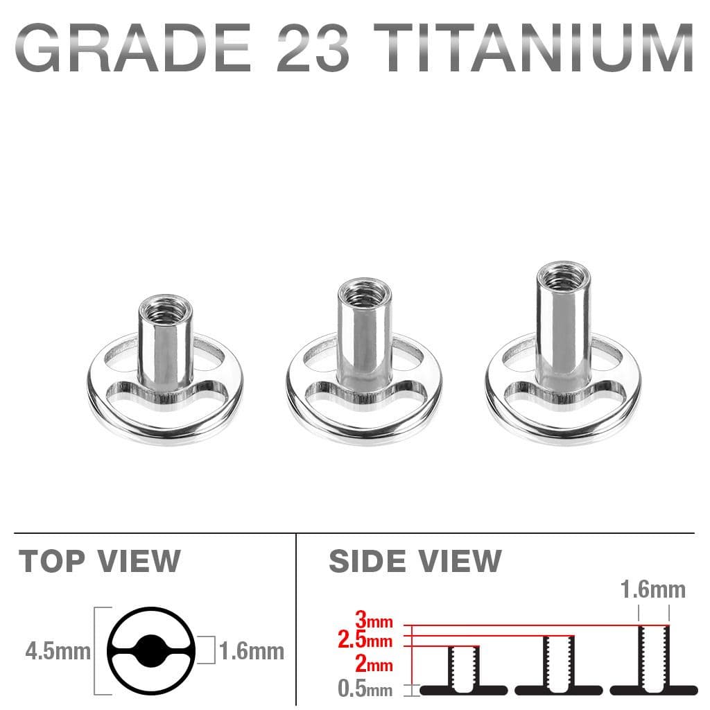 Microdermal base - kotva TITAN, závit 1,6 mm (výška závitu 2 mm) - TIT1029-020 - náhled 2